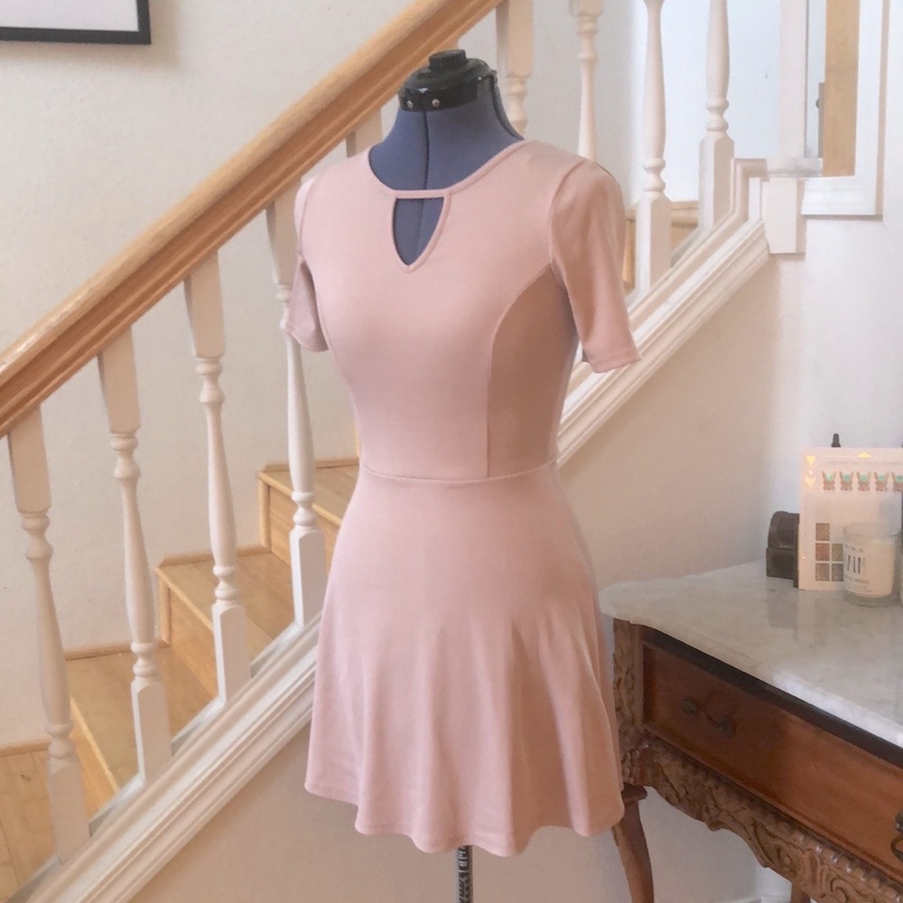 H&M Divided Midi Pastel Pink Dress Size 6